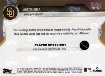 2021 Topps Now Road to Opening Day San Diego Padres #OD-427 Austin Nola Back