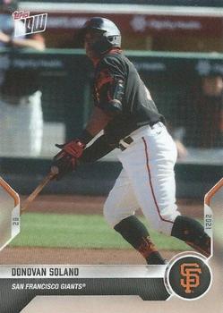 2021 Topps Now Road to Opening Day San Francisco Giants #OD-438 Donovan Solano Front