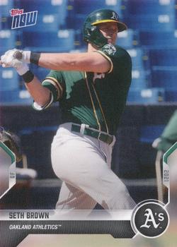 2021 Topps Now Road to Opening Day Oakland Athletics #OD-182 Seth Brown Front
