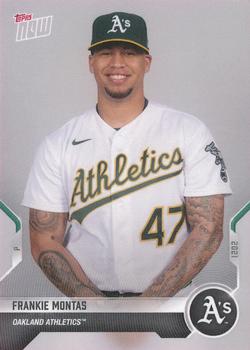 2021 Topps Now Road to Opening Day Oakland Athletics #OD-190 Frankie Montas Front