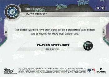 2021 Topps Now Road to Opening Day Seattle Mariners #OD-208 Shed Long Jr. Back