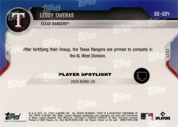 2021 Topps Now Road to Opening Day Texas Rangers #OD-224 Leody Taveras Back