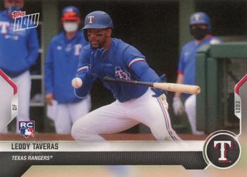 2021 Topps Now Road to Opening Day Texas Rangers #OD-224 Leody Taveras Front