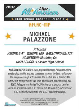 2007 Bowman AFLAC All-American Classic - Promos #AFLAC-MP Michael Palazzone Back