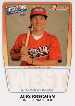 2011 Bowman Perfect Game All-American Classic #AAC-AB Alex Bregman Front