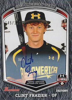 2013 Bowman Draft Picks & Prospects - Under Armour All-America Game Autographs #UA-CF Clint Frazier Front