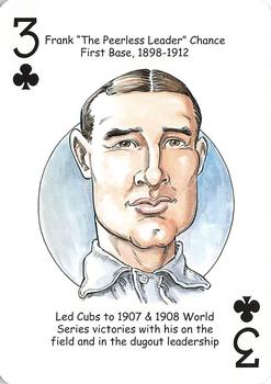2006 Hero Decks Chicago Cubs Baseball Heroes Playing Cards #3♣ Frank Chance Front
