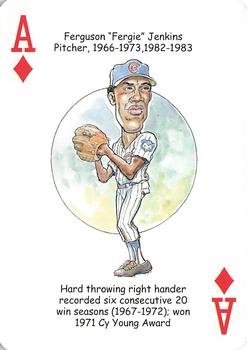 2006 Hero Decks Chicago Cubs Baseball Heroes Playing Cards #A♦ Fergie Jenkins Front