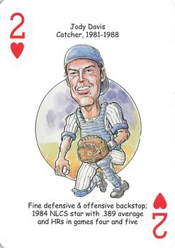 2006 Hero Decks Chicago Cubs Baseball Heroes Playing Cards #2♥ Jody Davis Front
