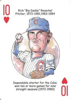 2006 Hero Decks Chicago Cubs Baseball Heroes Playing Cards #10♥ Rick 