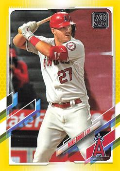 2021 Topps - Yellow #27 Mike Trout Front