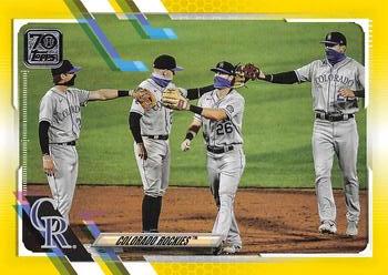 2021 Topps - Yellow #73 Colorado Rockies Front