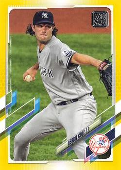 2021 Topps - Yellow #95 Gerrit Cole Front