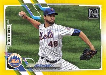 2021 Topps - Yellow #170 Jacob deGrom Front