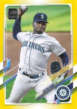 2021 Topps - Yellow #215 Justin Dunn Front