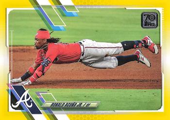 2021 Topps - Yellow #263 Ronald Acuña Jr. Front