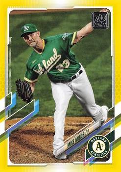 2021 Topps - Yellow #329 Mike Minor Front