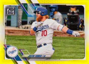 2021 Topps - Yellow #370 Justin Turner Front