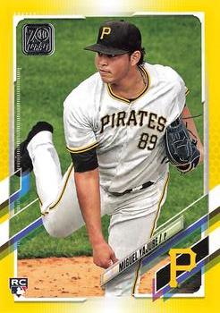 2021 Topps - Yellow #612 Miguel Yajure Front