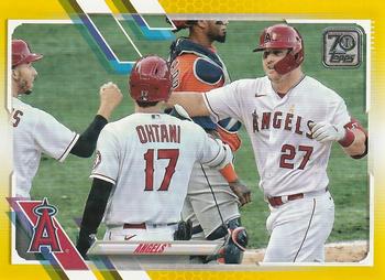 2021 Topps - Yellow #621 Los Angeles Angels Front
