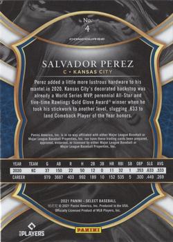 2021 Panini Select #4 Salvador Perez Back