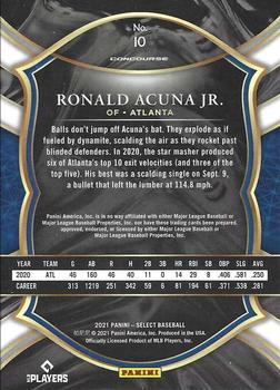 2021 Panini Select #10 Ronald Acuna Jr. Back