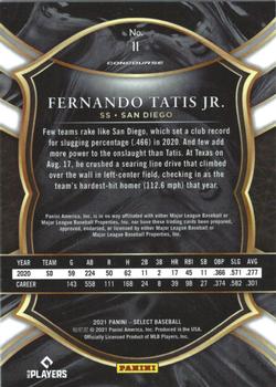 2021 Panini Select #11 Fernando Tatis Jr. Back