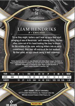 2021 Panini Select #16 Liam Hendriks Back