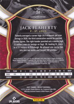 2021 Panini Select #26 Jack Flaherty Back