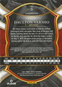 2021 Panini Select #31 Daulton Varsho Back