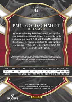 2021 Panini Select #45 Paul Goldschmidt Back