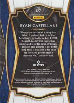 2021 Panini Select #127 Ryan Castellani Back