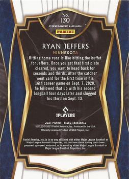 2021 Panini Select #130 Ryan Jeffers Back