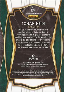 2021 Panini Select #134 Jonah Heim Back