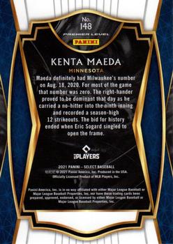 2021 Panini Select #148 Kenta Maeda Back