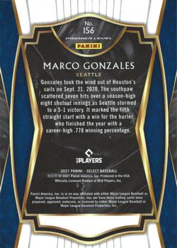 2021 Panini Select #156 Marco Gonzales Back