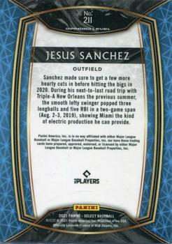 2021 Panini Select #211 Jesus Sanchez Back