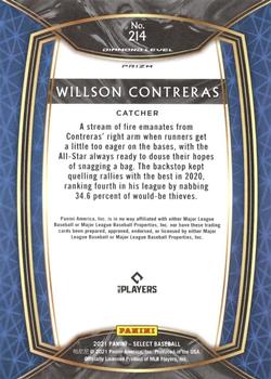 2021 Panini Select #214 Willson Contreras Back