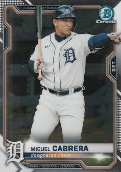 2021 Bowman Chrome #44 Miguel Cabrera Front