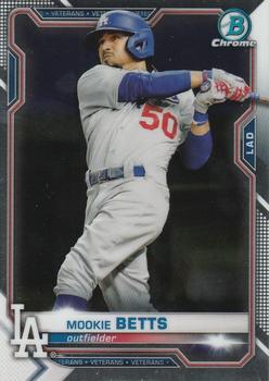 2021 Bowman Chrome #86 Mookie Betts Front