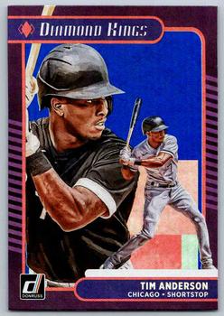 2021 Donruss - Holo Blue #7 Tim Anderson Front