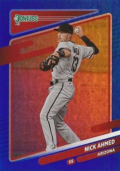 2021 Donruss - Holo Blue #117 Nick Ahmed Front