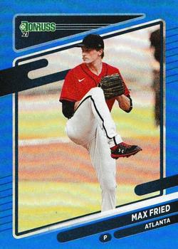 2021 Donruss - Holo Blue #175 Max Fried Front