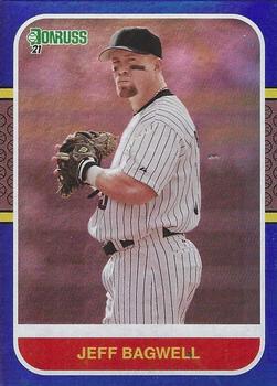 2021 Donruss - Holo Blue #222 Jeff Bagwell Front