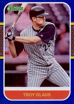 2021 Donruss - Holo Blue #242 Troy Glaus Front