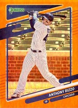 2021 Donruss - Holo Orange #163 Anthony Rizzo Front