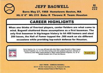 2021 Donruss - Holo Pink #222 Jeff Bagwell Back