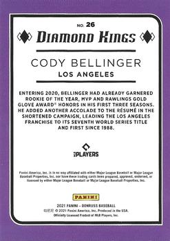 2021 Donruss - Holo Purple #26 Cody Bellinger Back