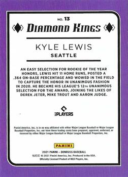 2021 Donruss - Holo Red #13 Kyle Lewis Back