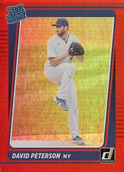 2021 Donruss - Holo Red #61 David Peterson Front